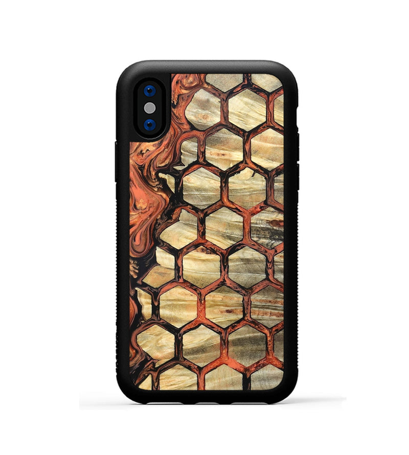 iPhone Xs Wood Phone Case - Amber (Pattern, 820226)