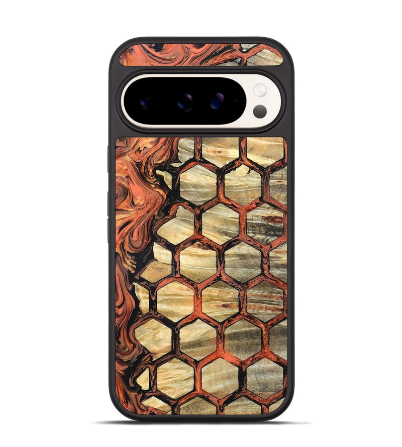 Pixel 9 Wood Phone Case - Amber (Pattern, 820226)