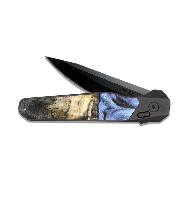 EDC Dark Slate Wood Pocket Knife - Tillman (Blue, 820232)
