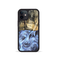 iPhone 12 mini Wood Phone Case - Tillman (Blue, 820232)