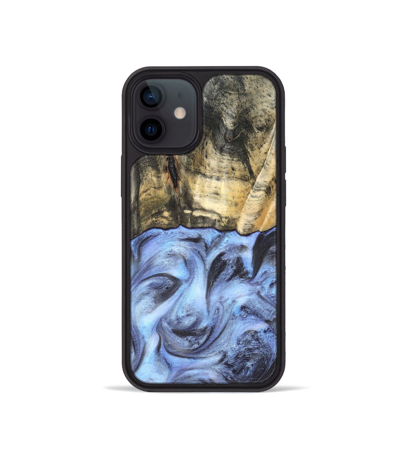 iPhone 12 mini Wood Phone Case - Tillman (Blue, 820232)