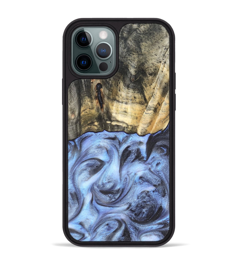 iPhone 12 Pro Max Wood Phone Case - Tillman (Blue, 820232)