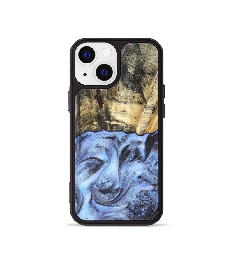 iPhone 13 mini Wood Phone Case - Tillman (Blue, 820232)