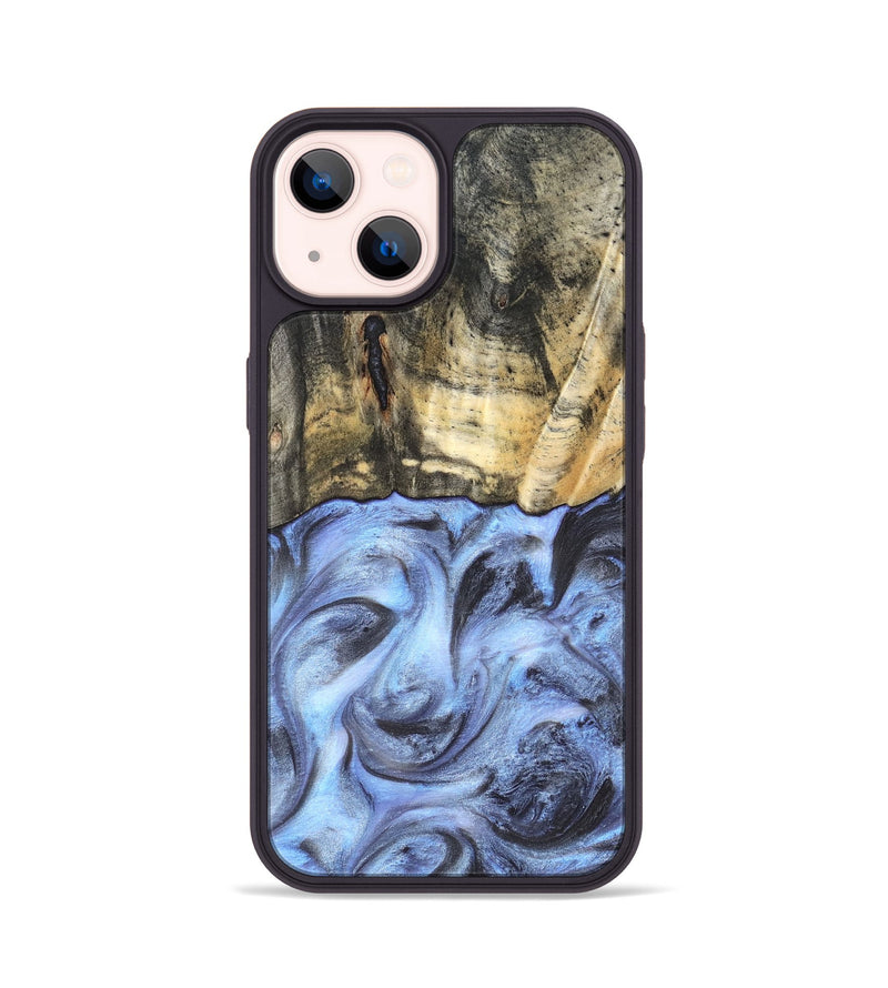 iPhone 14 Wood Phone Case - Tillman (Blue, 820232)