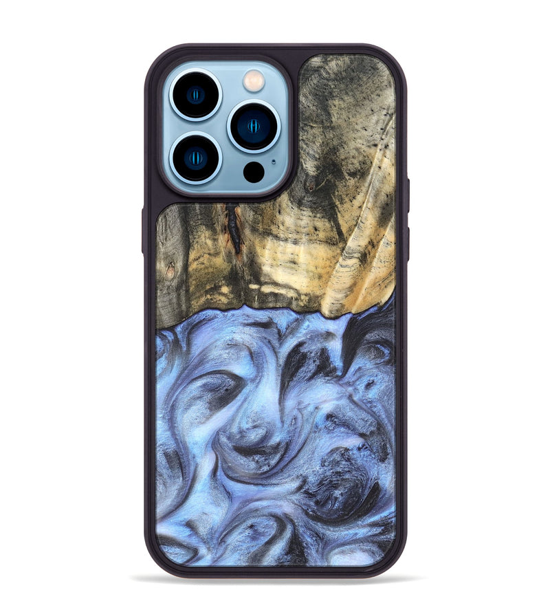iPhone 14 Pro Max Wood Phone Case - Tillman (Blue, 820232)