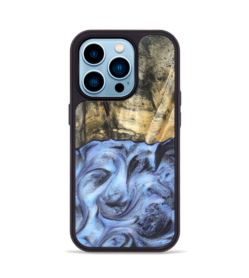 iPhone 14 Pro Wood Phone Case - Tillman (Blue, 820232)