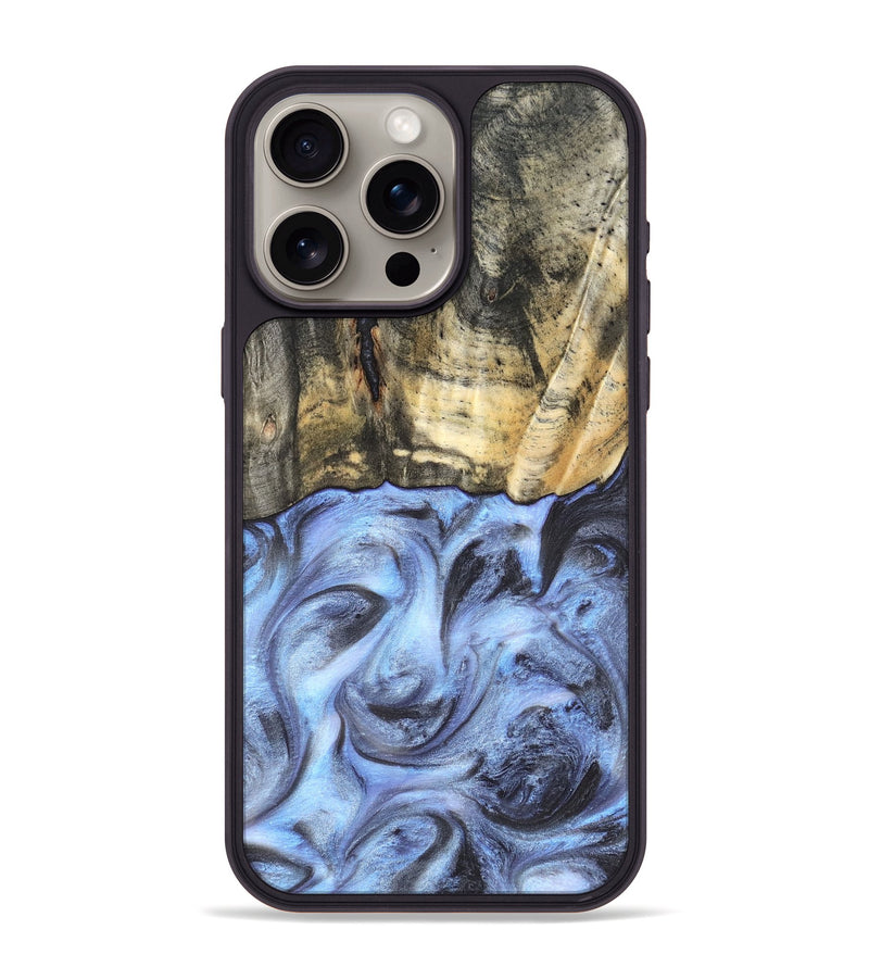 iPhone 15 Pro Max Wood Phone Case - Tillman (Blue, 820232)