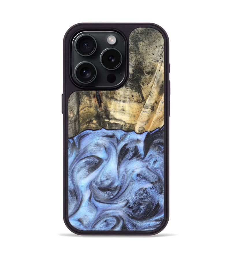 iPhone 15 Pro Wood Phone Case - Tillman (Blue, 820232)