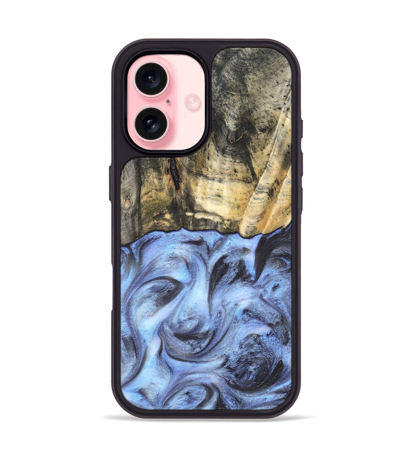 iPhone 16 Wood Phone Case - Tillman (Blue, 820232)