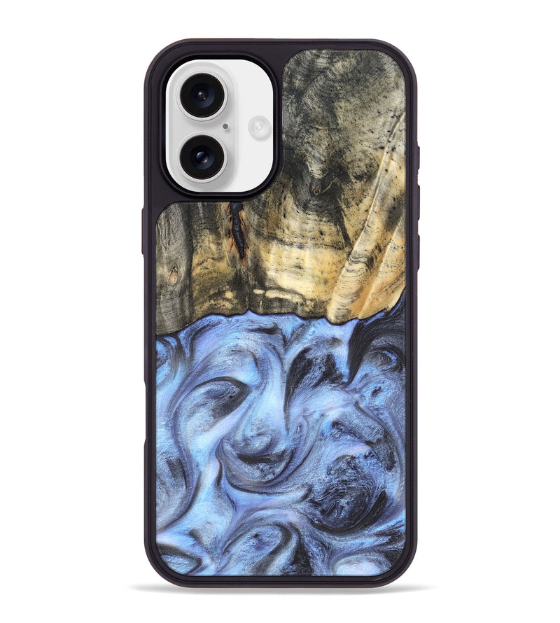 iPhone 16 Plus Wood Phone Case - Tillman (Blue, 820232)