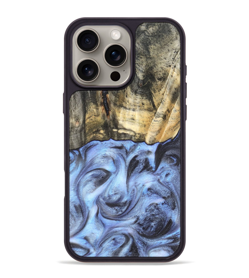iPhone 16 Pro Max Wood Phone Case - Tillman (Blue, 820232)