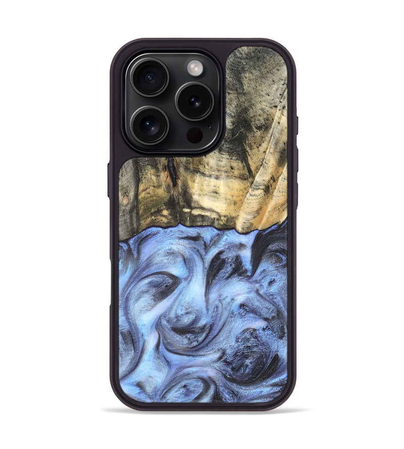 iPhone 16 Pro Wood Phone Case - Tillman (Blue, 820232)