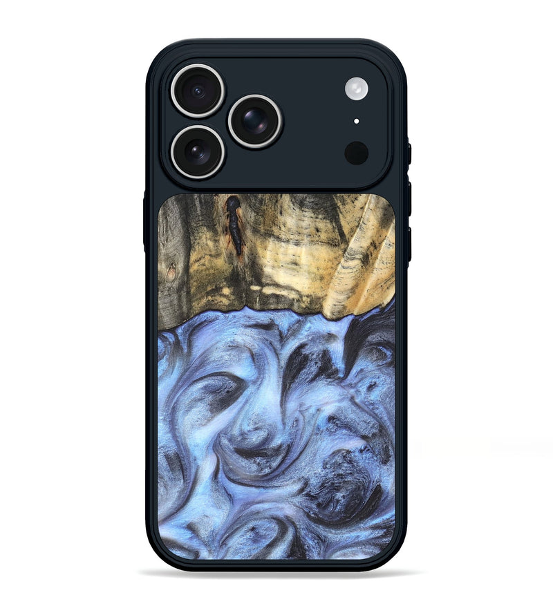 iPhone 17 Pro Max Wood Phone Case - Tillman (Blue, 820232)