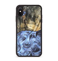 iPhone Xs Max Wood Phone Case - Tillman (Blue, 820232)