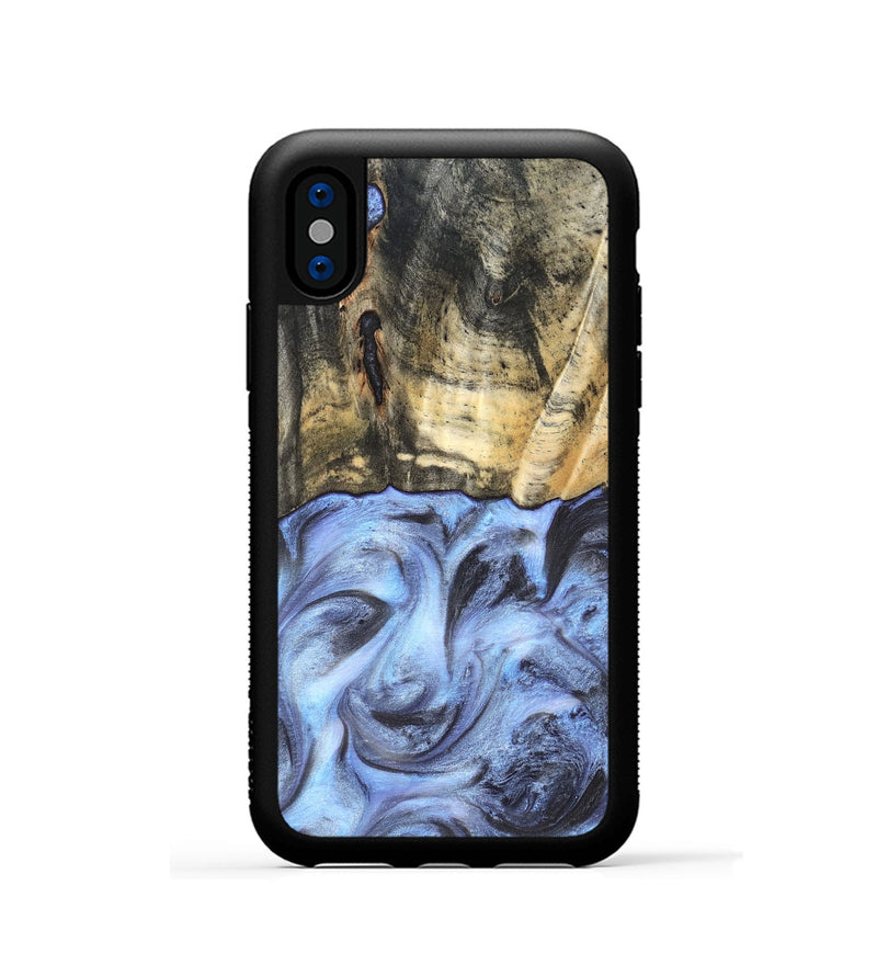 iPhone Xs Wood Phone Case - Tillman (Blue, 820232)