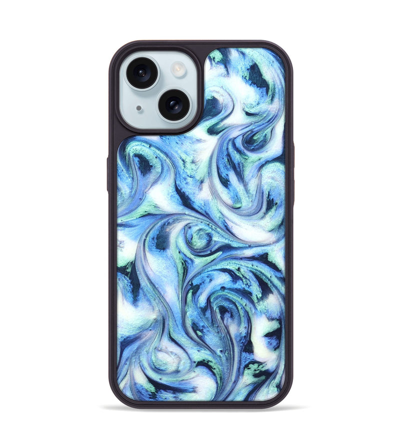 iPhone 15 ResinArt Phone Case - Markus (Blue, 820233)