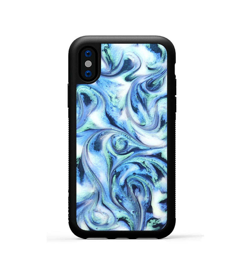 iPhone Xs ResinArt Phone Case - Markus (Blue, 820233)