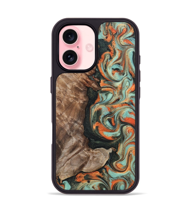 iPhone 16 Wood Phone Case - Staci (Green, 820234)
