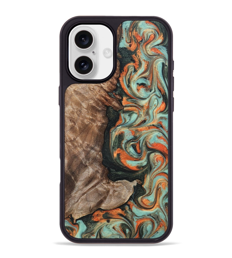 iPhone 16 Plus Wood Phone Case - Staci (Green, 820234)
