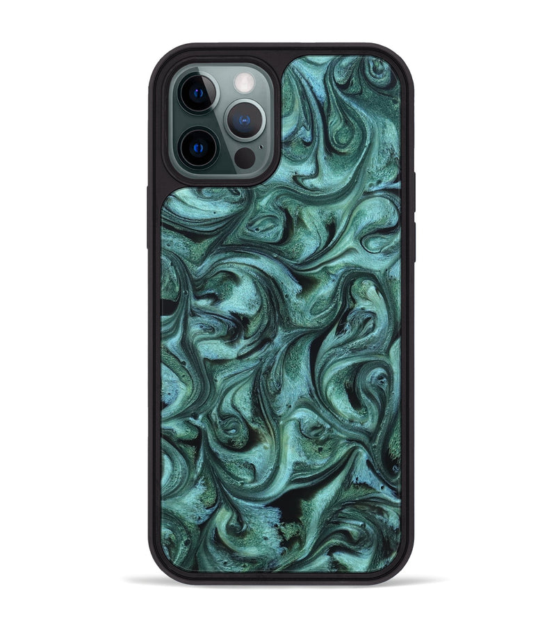 iPhone 12 Pro Max ResinArt Phone Case - Laura (Ancient Olive, 820235)