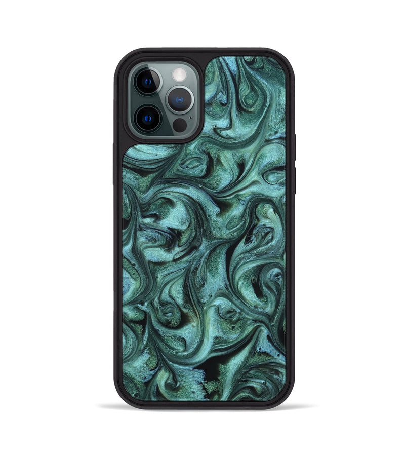 iPhone 12 Pro ResinArt Phone Case - Laura (Ancient Olive, 820235)