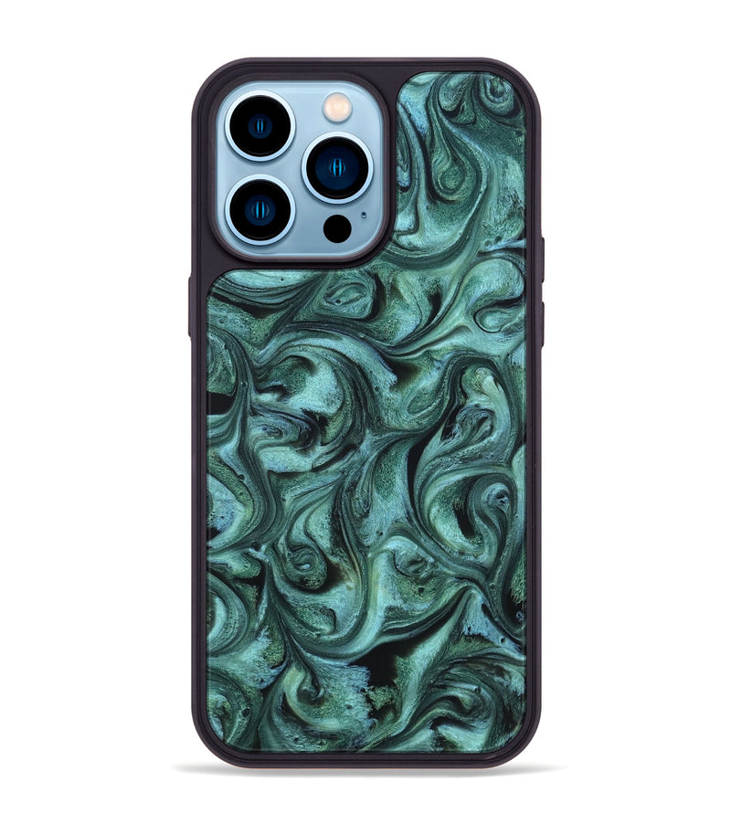iPhone 14 Pro Max ResinArt Phone Case - Laura (Ancient Olive, 820235)
