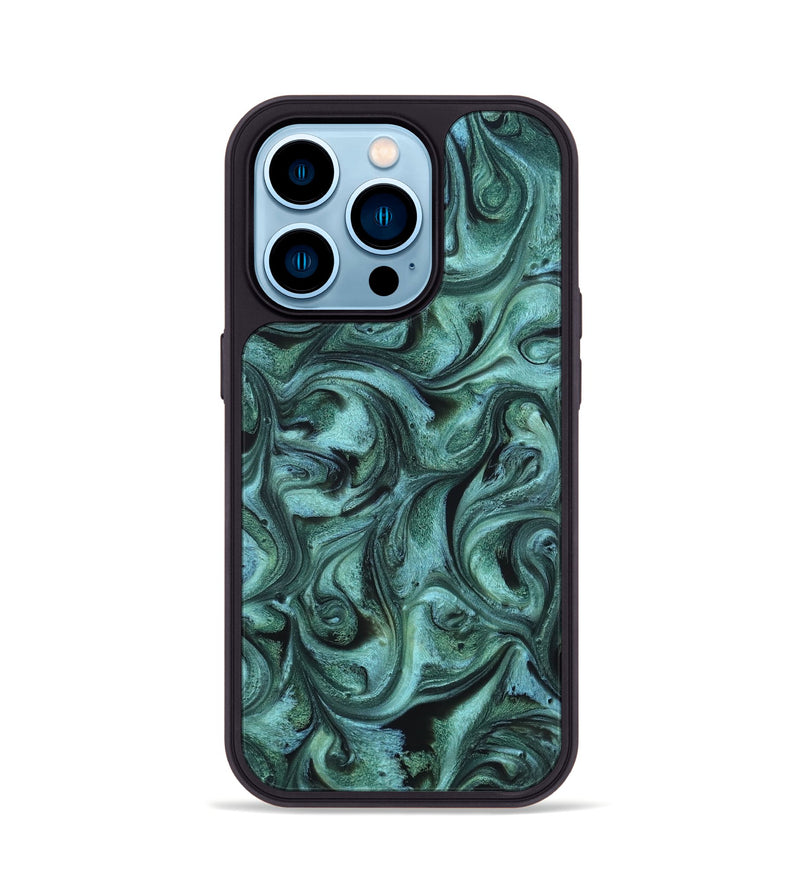 iPhone 14 Pro ResinArt Phone Case - Laura (Ancient Olive, 820235)