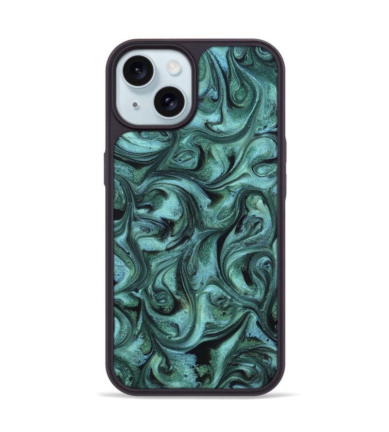 iPhone 15 ResinArt Phone Case - Laura (Ancient Olive, 820235)
