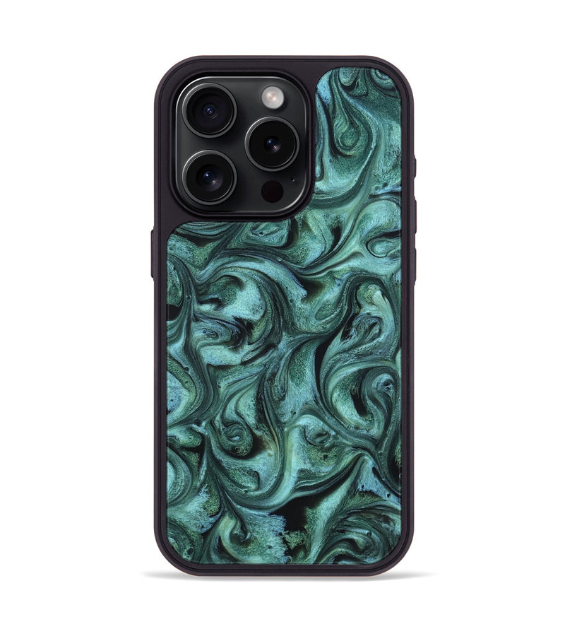 iPhone 15 Pro ResinArt Phone Case - Laura (Ancient Olive, 820235)