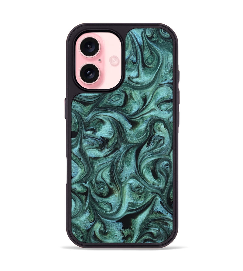 iPhone 16 ResinArt Phone Case - Laura (Ancient Olive, 820235)