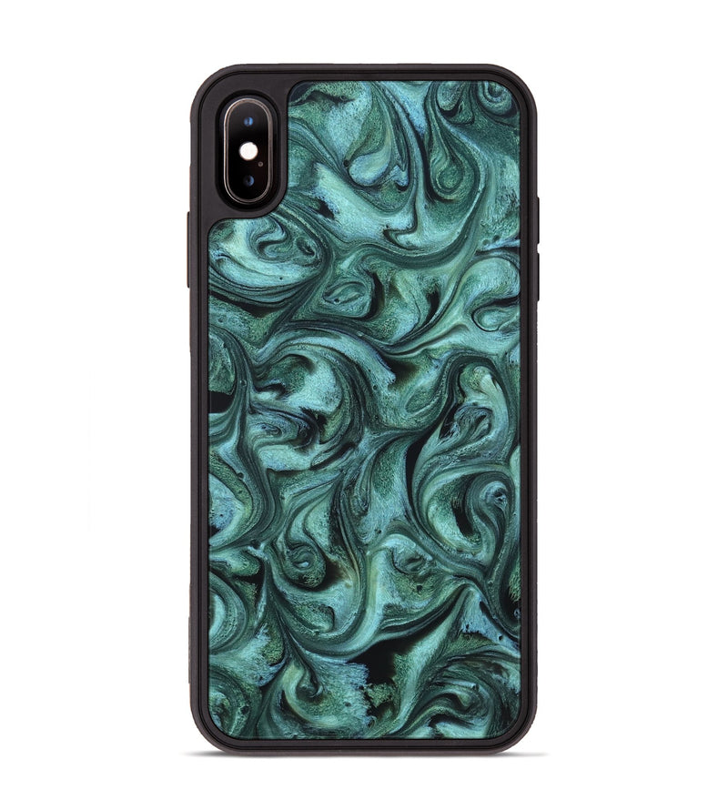 iPhone Xs Max ResinArt Phone Case - Laura (Ancient Olive, 820235)