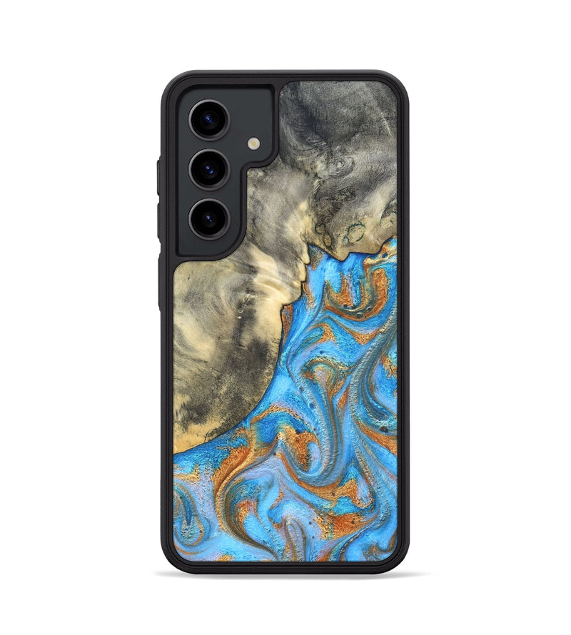 Galaxy S24 Wood Phone Case - Janis (Teal & Gold, 820237)
