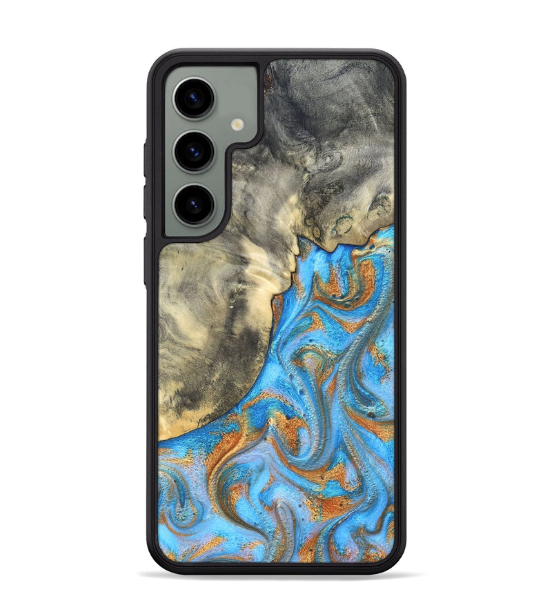 Galaxy S24 Plus Wood Phone Case - Janis (Teal & Gold, 820237)