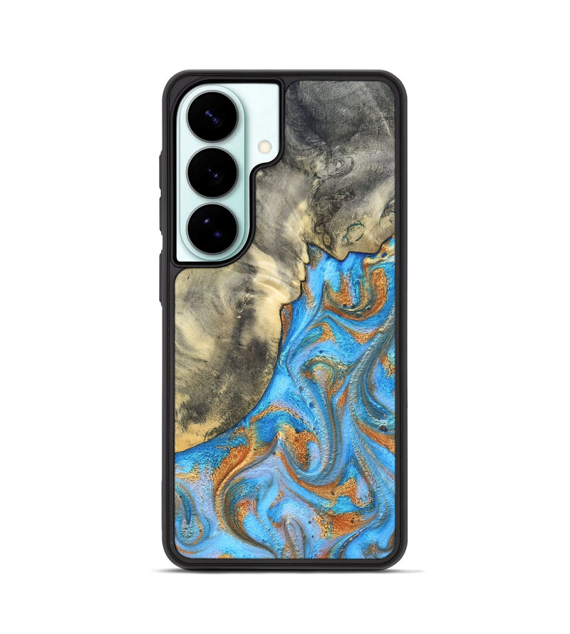 Galaxy S26 Wood Phone Case - Janis (Teal & Gold, 820237)