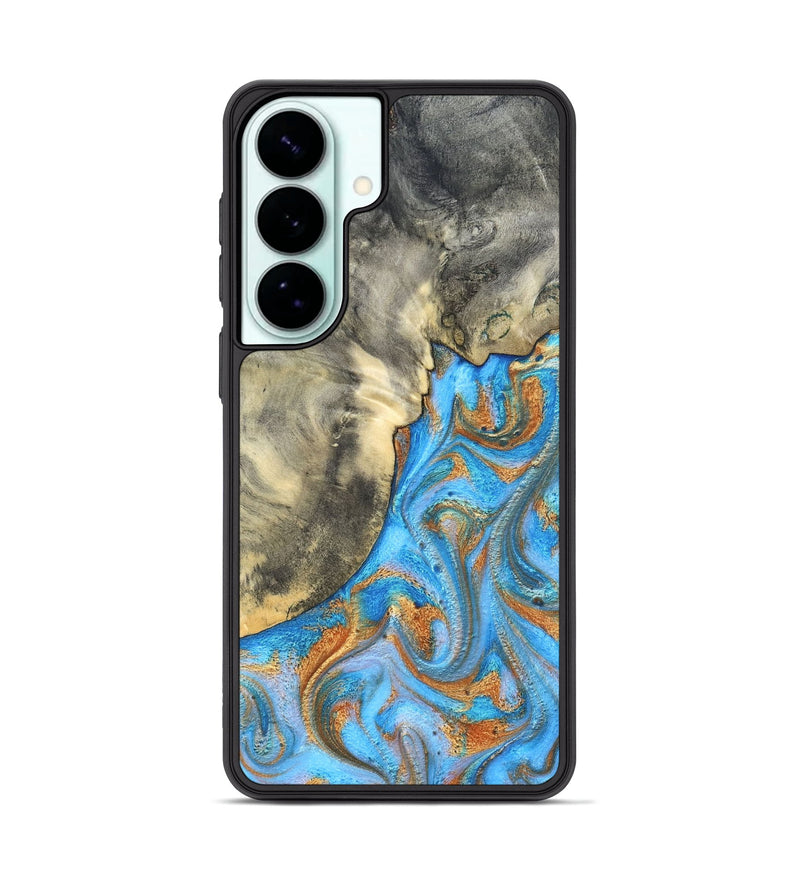 Galaxy S26 Plus Wood Phone Case - Janis (Teal & Gold, 820237)