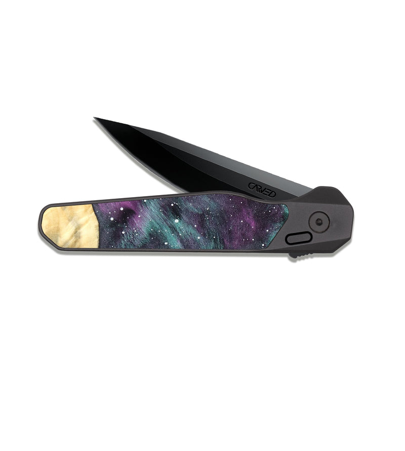 EDC Dark Slate Wood Pocket Knife - Ahmed (Cosmos, 820246)