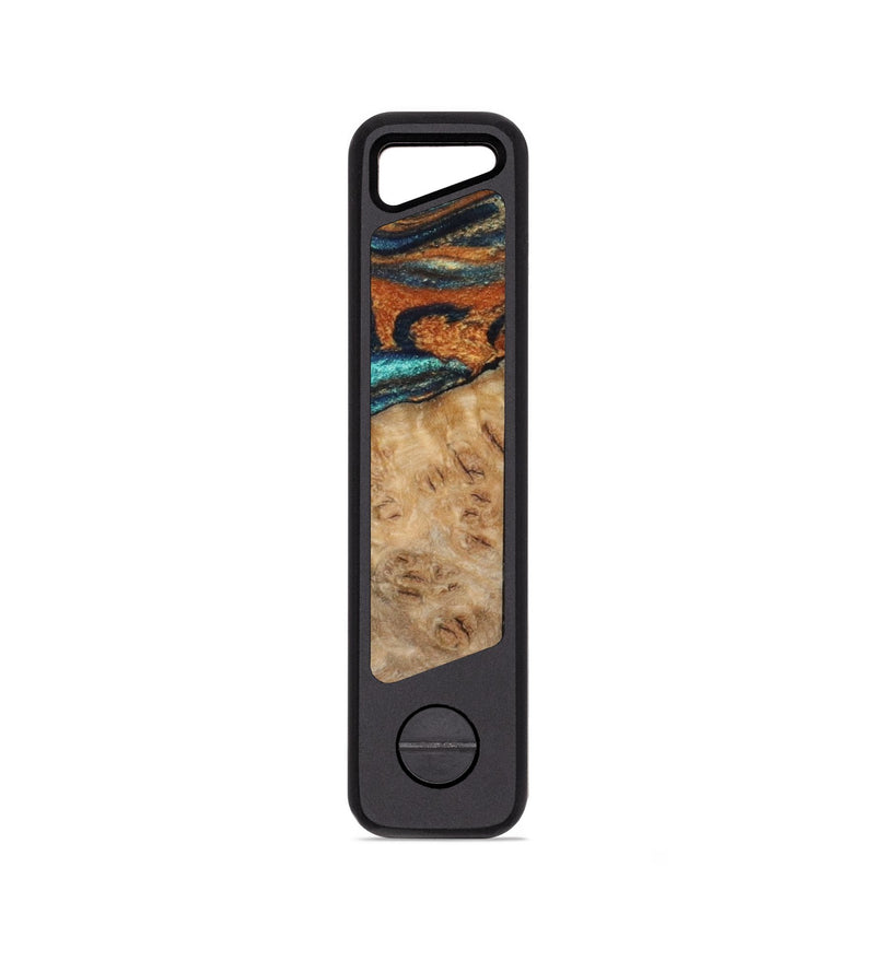 EDC Wood KeyHolder - Zane (Teal & Gold, 820278)