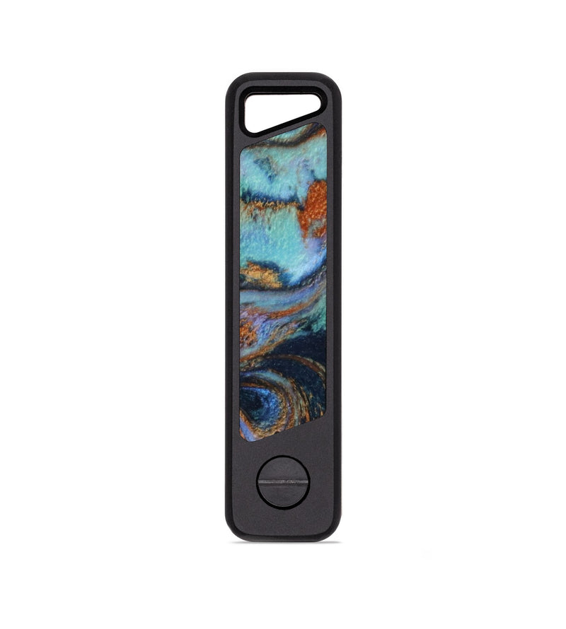 EDC Wood KeyHolder - Eric (Teal & Gold, 820279)