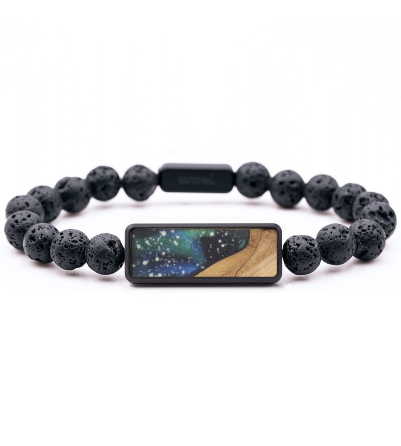 Lava Bead Wood Bracelet - Dustin (Cosmos, 820285)