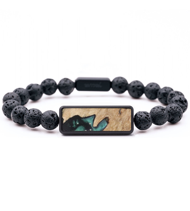 Lava Bead Wood Bracelet - Cathleen (Cosmos, 820288)
