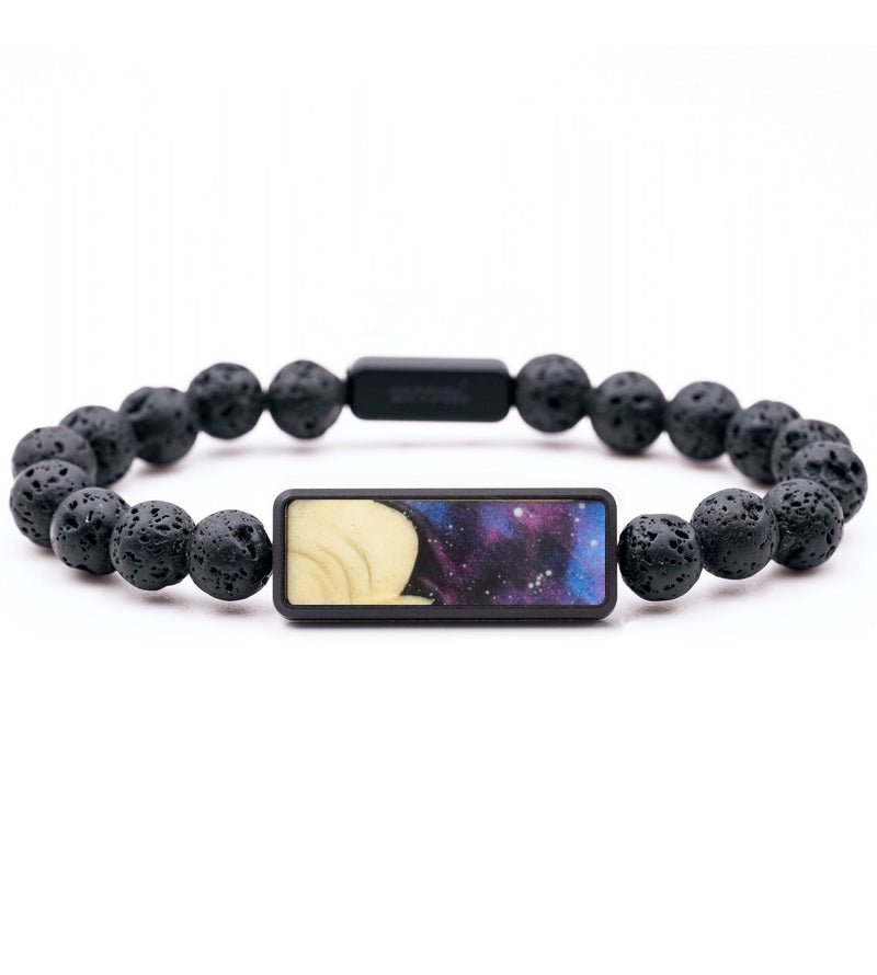 Lava Bead Wood Bracelet - Staci (Cosmos, 820289)