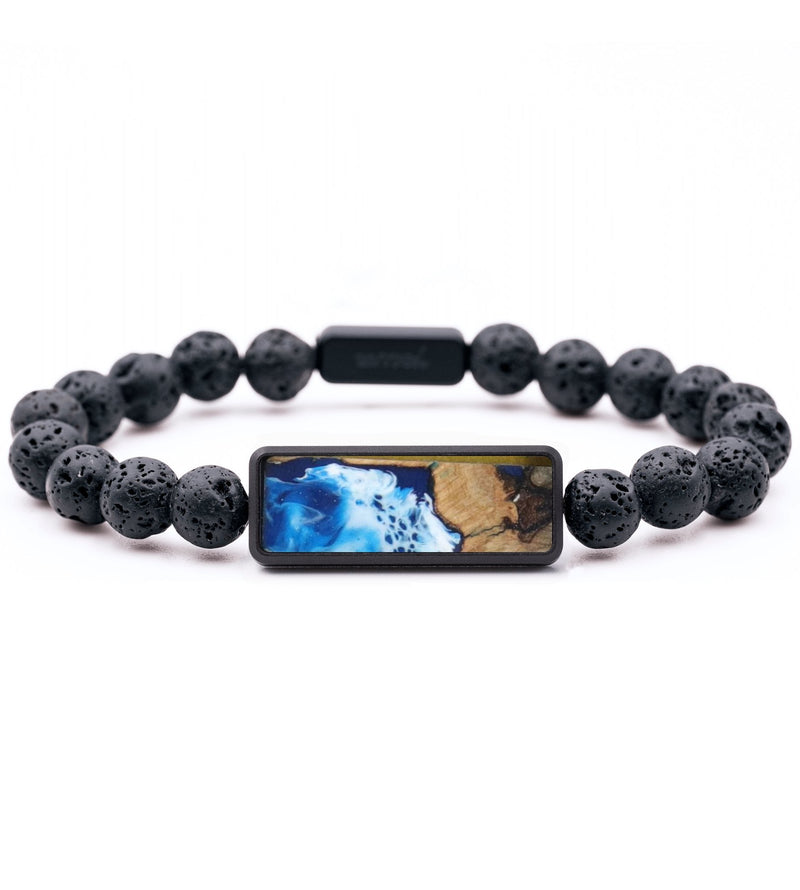 Lava Bead Wood Bracelet - Kristina (Coastal, 820294)