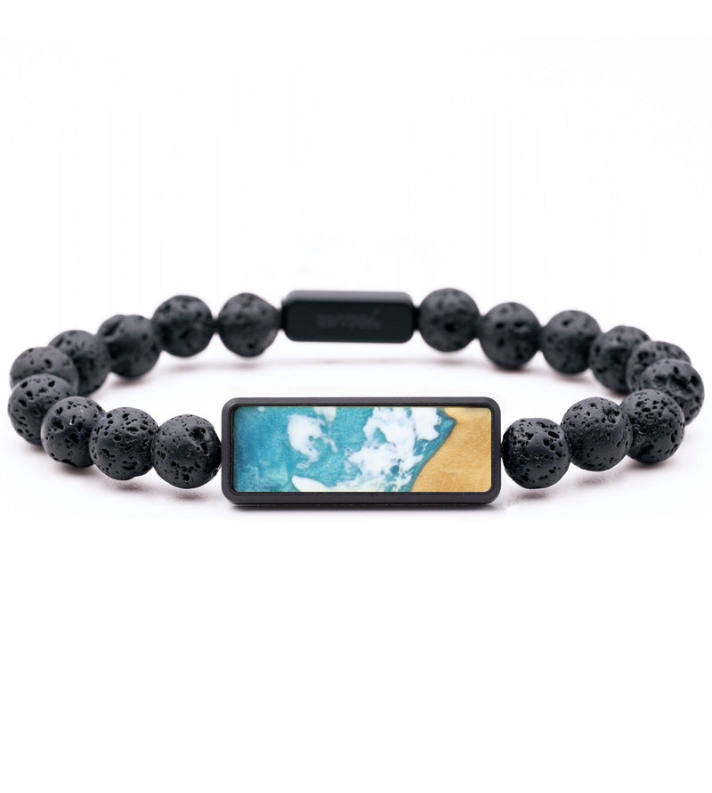 Lava Bead Wood Bracelet - Ava (Coastal, 820297)
