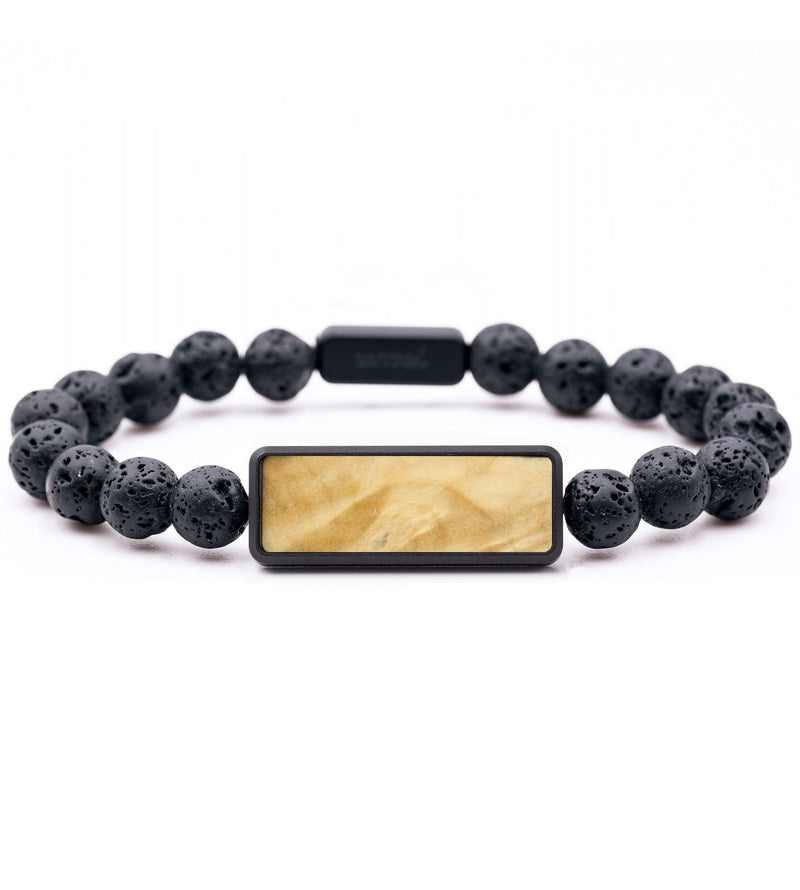 Lava Bead ResinArt Bracelet - Jeremiah (Wood Burl, 820298)