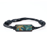 Classic ResinArt Bracelet - Nicolas (Teal & Gold, 820307)