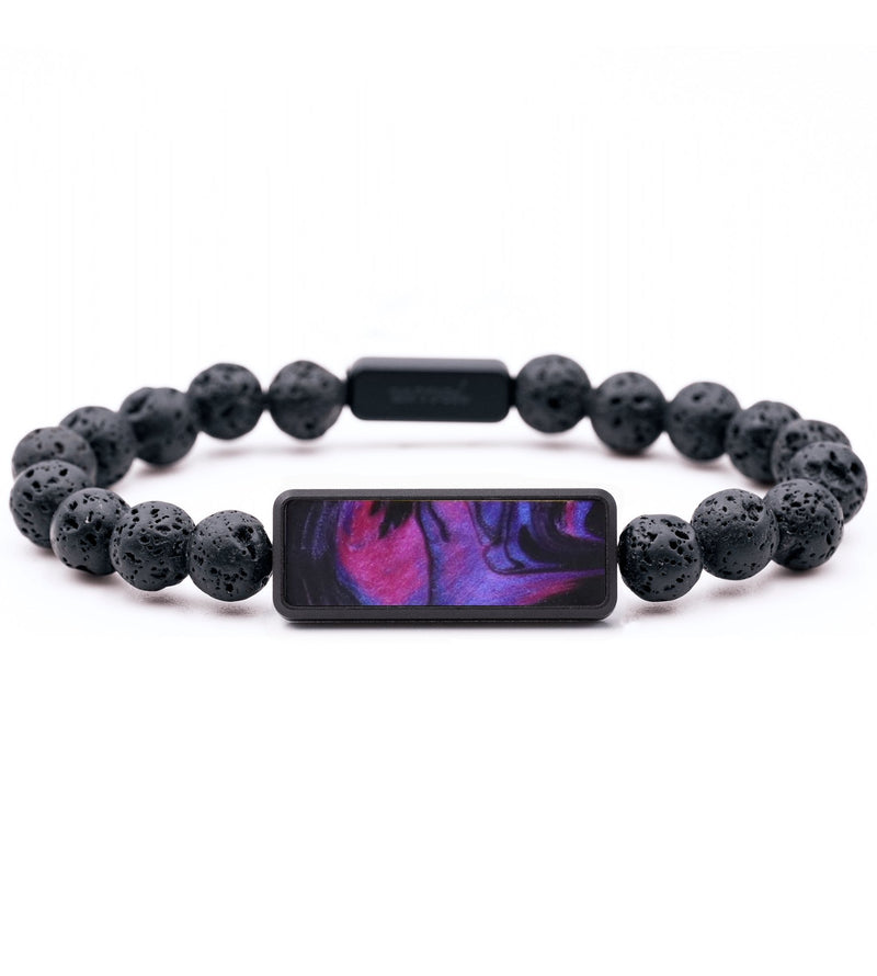 Lava Bead ResinArt Bracelet - Ada (Purple, 820309)