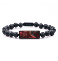 Lava Bead ResinArt Bracelet - Giovanni (Red, 820315)
