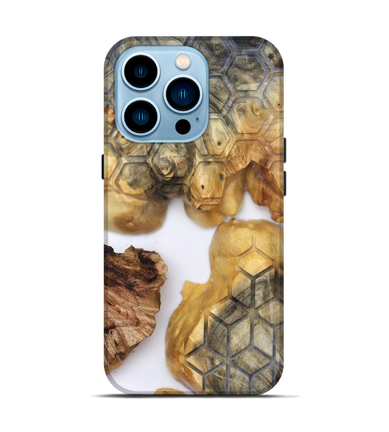 iPhone 14 Pro Wood Live Edge Phone Case - Dudley (Clear, 820318)