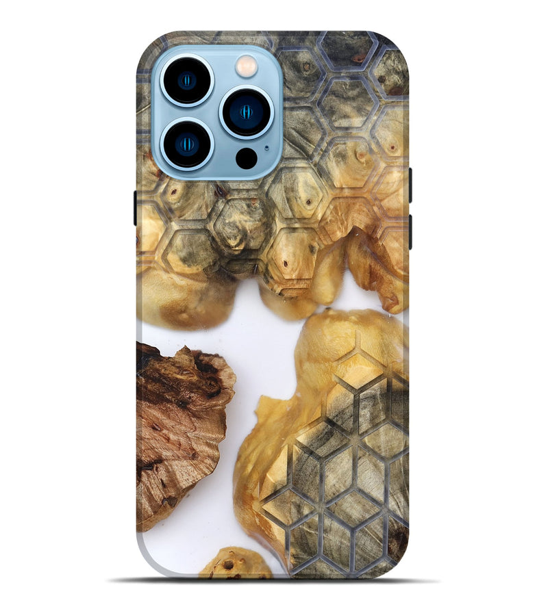 iPhone 14 Pro Max Wood Live Edge Phone Case - Dudley (Clear, 820318)