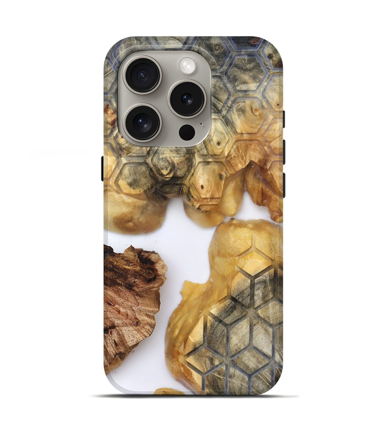 iPhone 16 Pro Wood Live Edge Phone Case - Dudley (Clear, 820318)